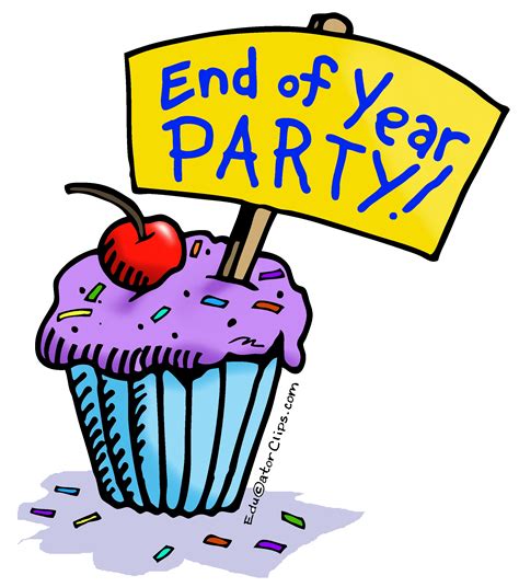 end of year party clipart